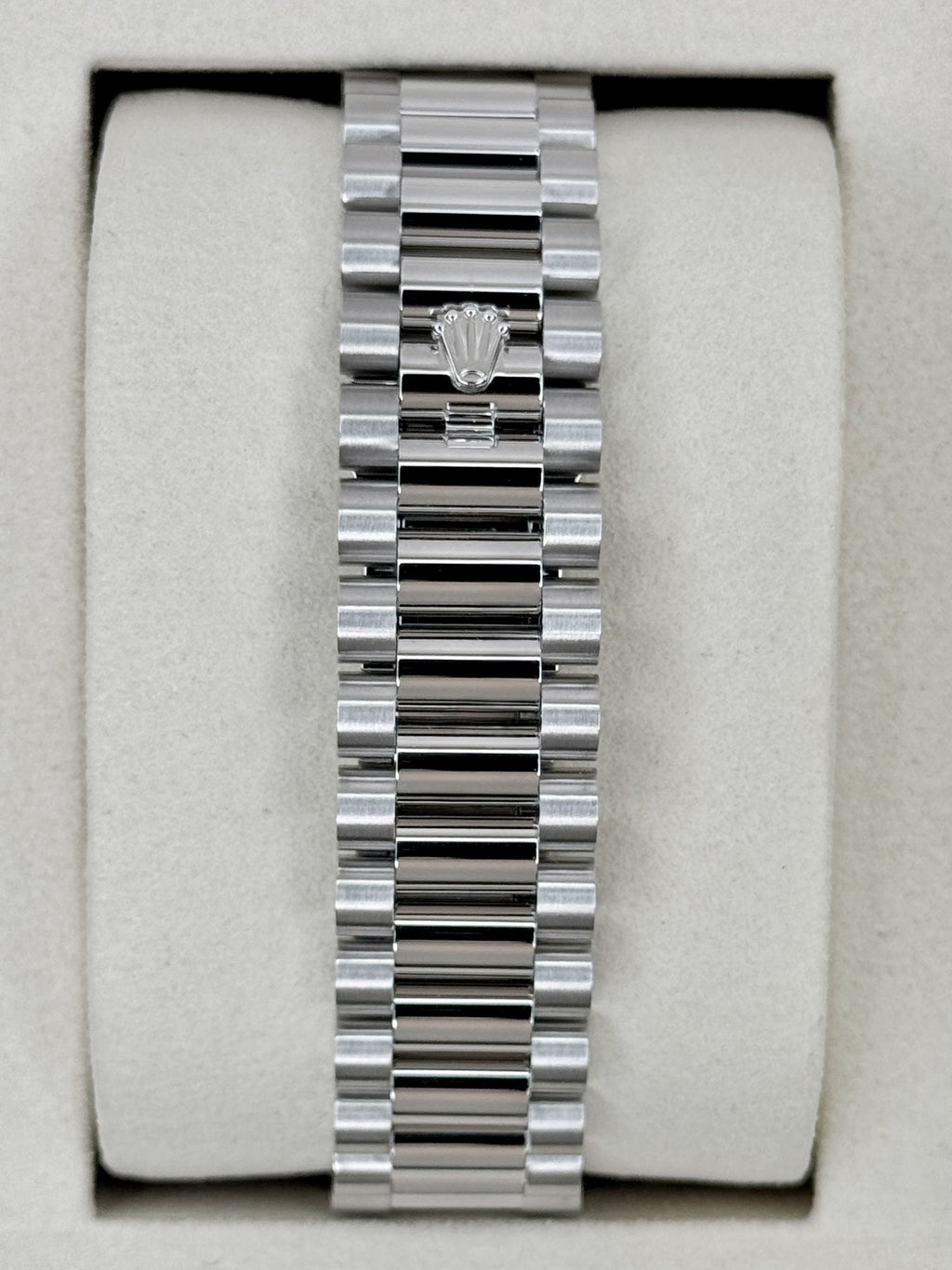NEW 2026 Rolex Day-Date 36mm 128396TBR Ice Blue Roman Numeral Dial (NEW STYLE CARD)