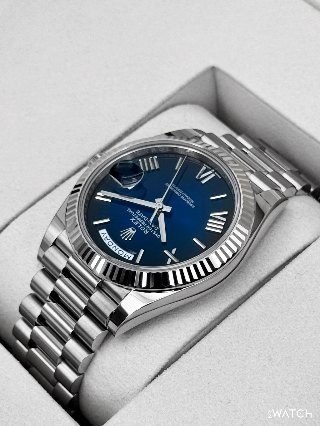 NEW 2026 Rolex Day-Date 40mm 228239 Presidential Blue Ombre Dial