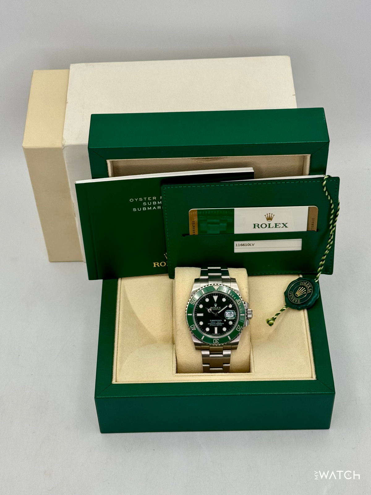 2015 Rolex Submariner “Hulk” 40mm 116610LV Green Dial