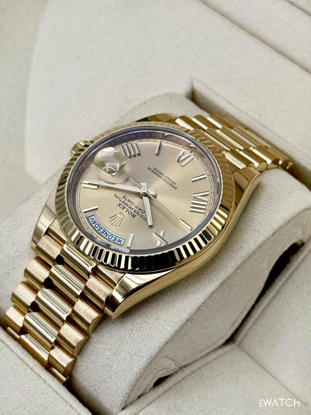 2019 Rolex Day-Date 40mm 228238 Presidential Champagne Dial (RSC WARRANTY)