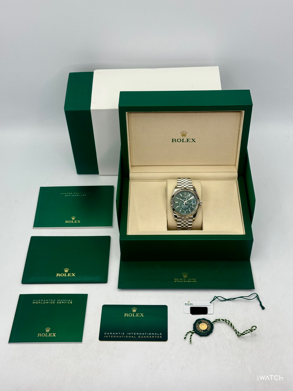 2026 Rolex Sky-Dweller 42mm 336934 Stainless Steel Jubilee Green Dial