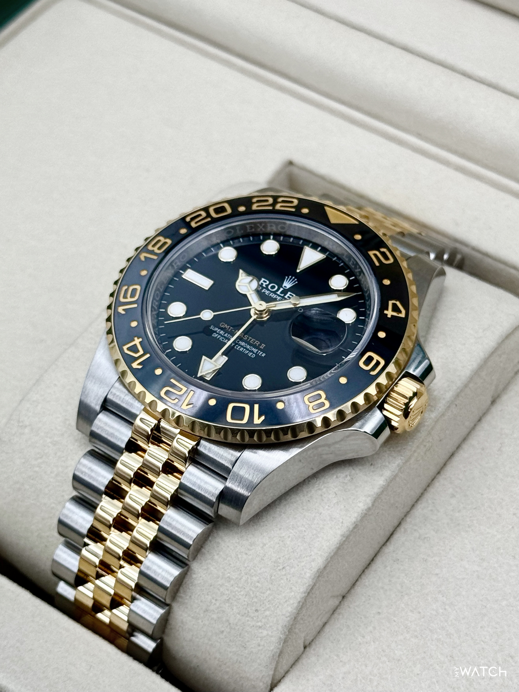 2025 Rolex GMT-Master II 40mm 126713GRNR Two-Tone Jubilee