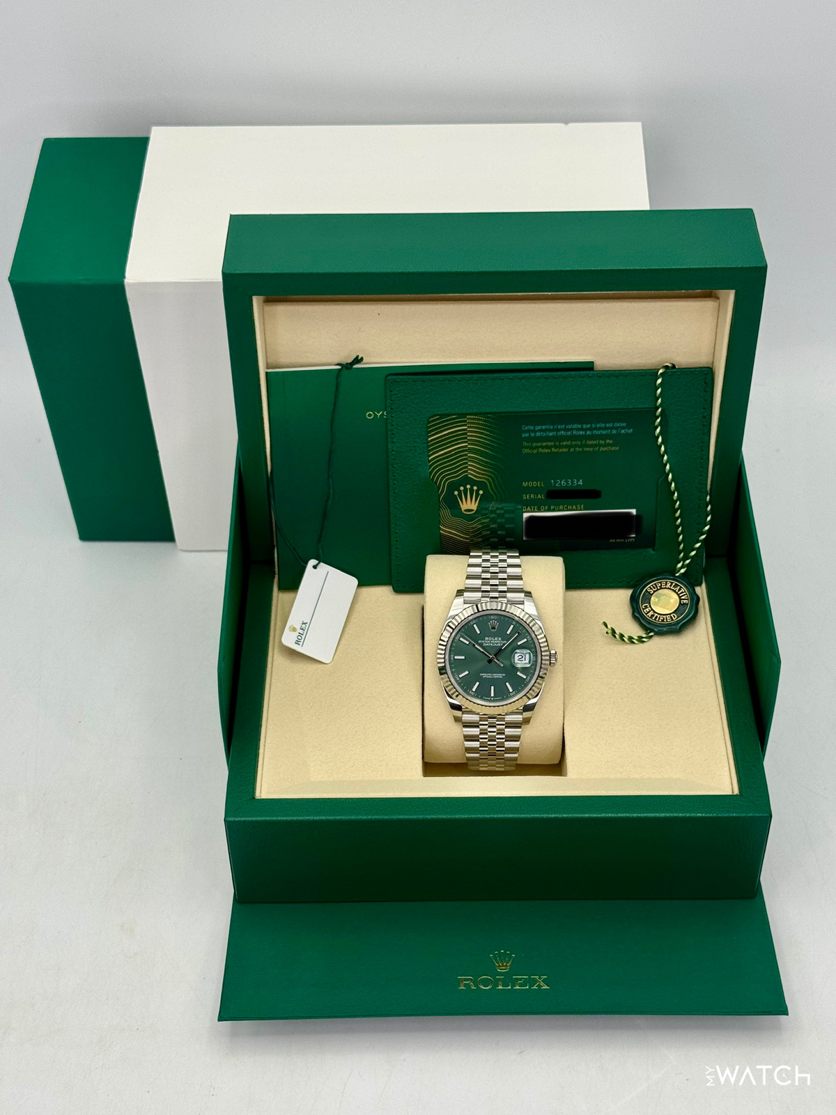 NEW 2026 Rolex Datejust 41mm 126334 Jubilee Green Dial
