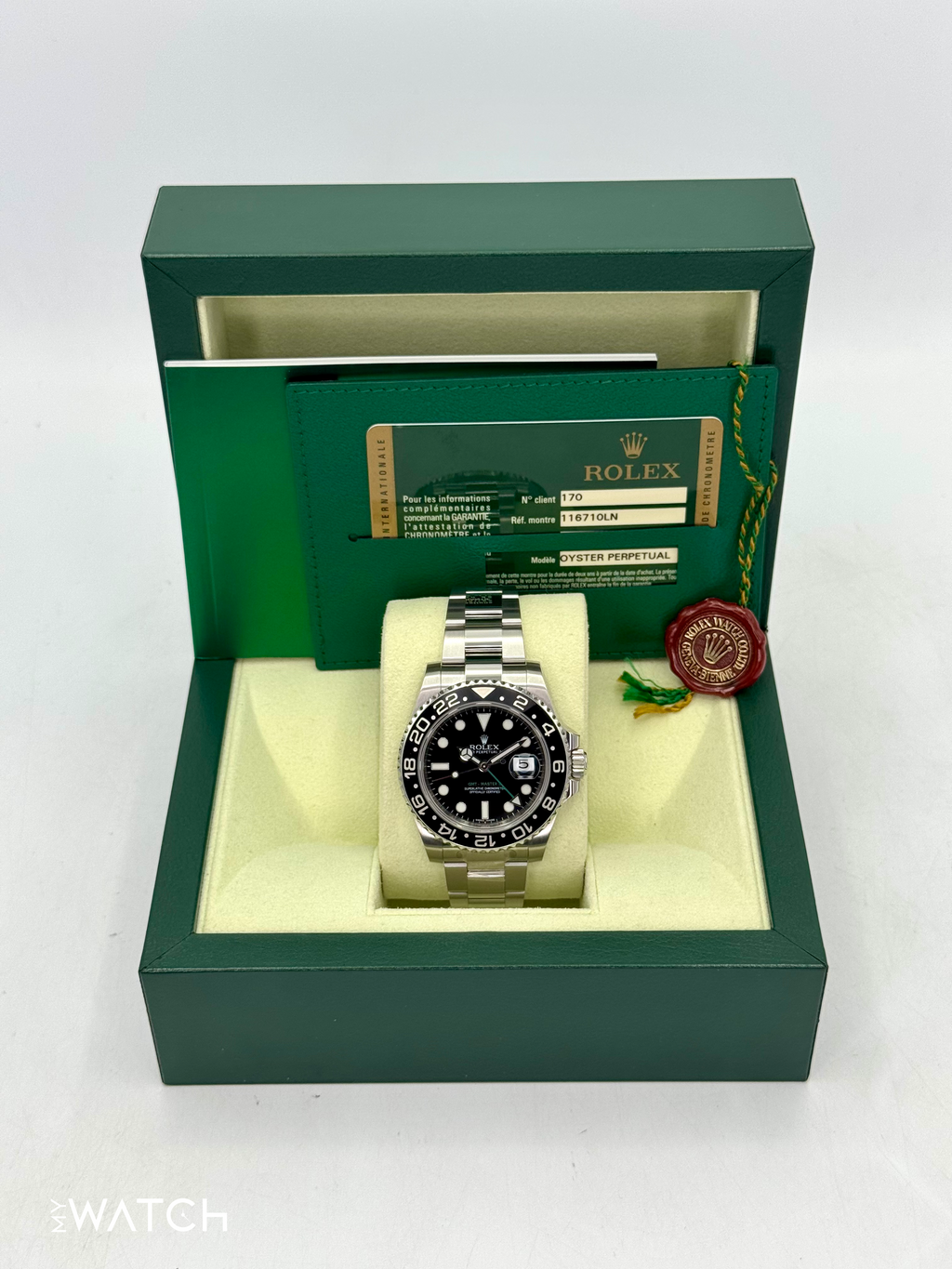 2012 Rolex GMT-Master II 40mm 116710LN Stainless Steel Black Dial