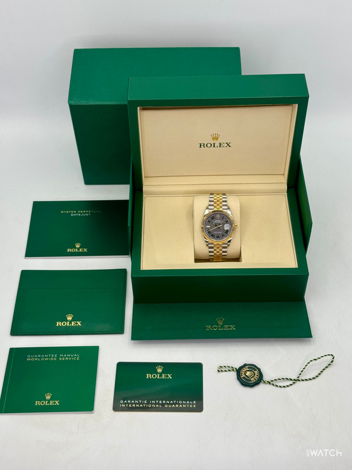 NEW 2026 Rolex Datejust 36mm 126233 Two-Tone Jubilee Wimbledon Dial