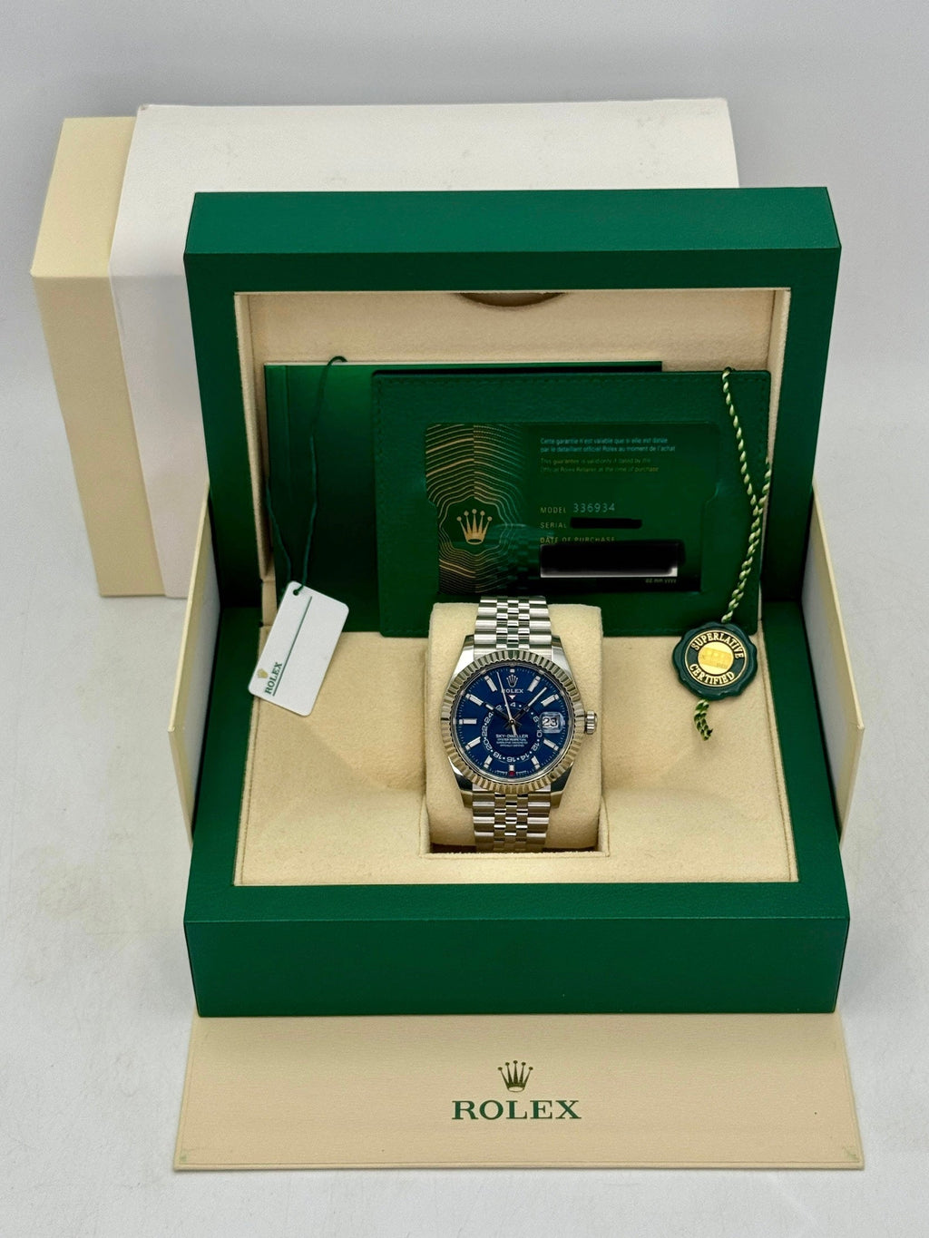 2024 Rolex Sky-Dweller 42mm 336934 Jubilee Blue Dial