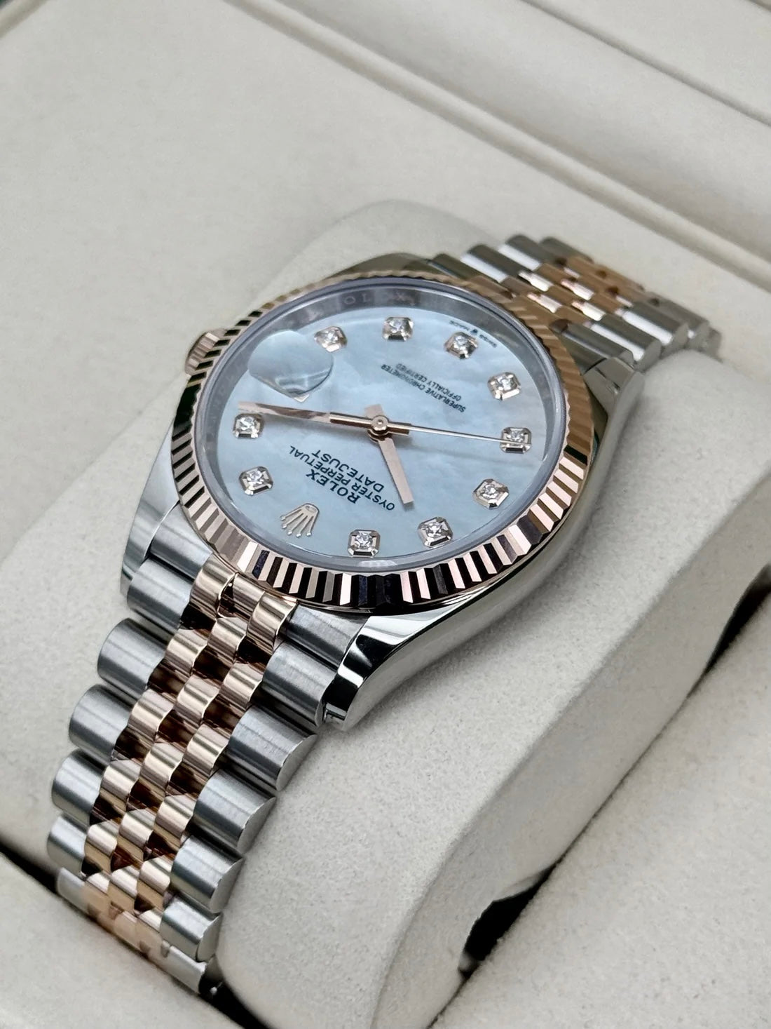 NEW 2026 Rolex Datejust 36mm 126231 Two-Tone Jubilee Mother of Pearl Diamond Dial