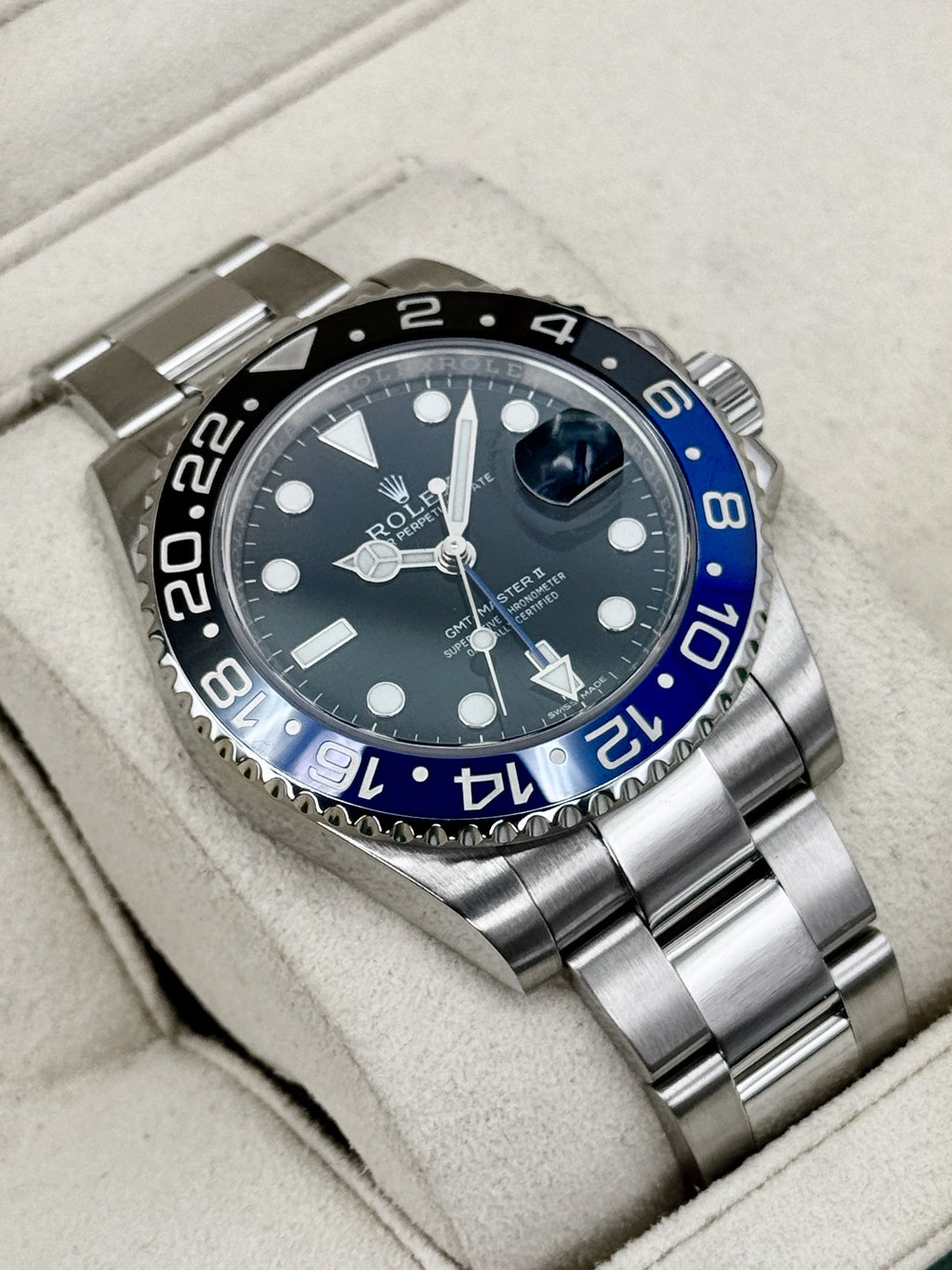 2014 Rolex GMT-Master II Batman 40mm 116710BLNR Oyster