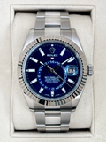 2017 Rolex Sky-Dweller 42mm 326934 Stainless Steel Oyster Blue Dial