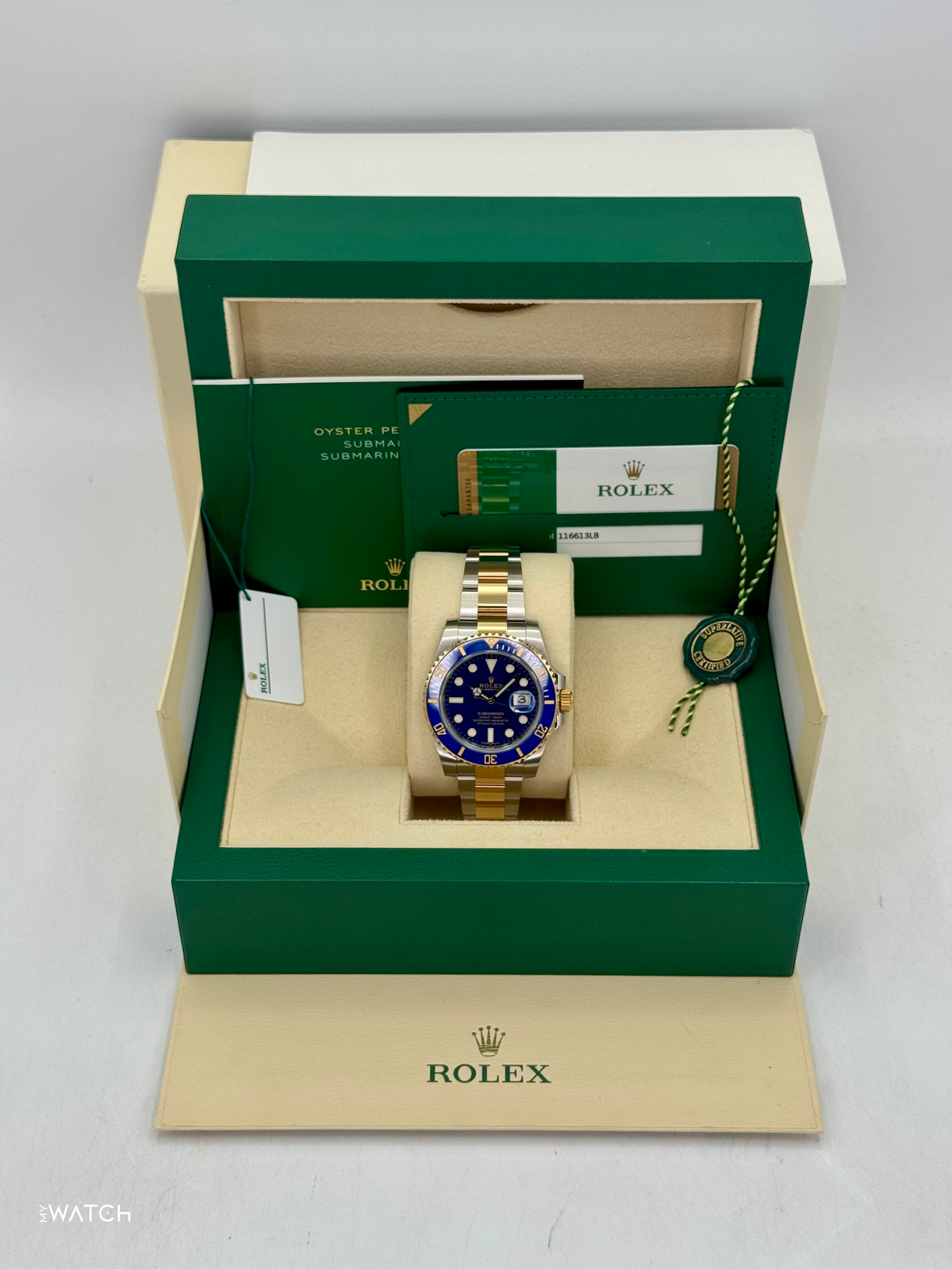 2017 Rolex Submariner "Bluesy" 40mm 116613LB Two-Tone Blue Dial