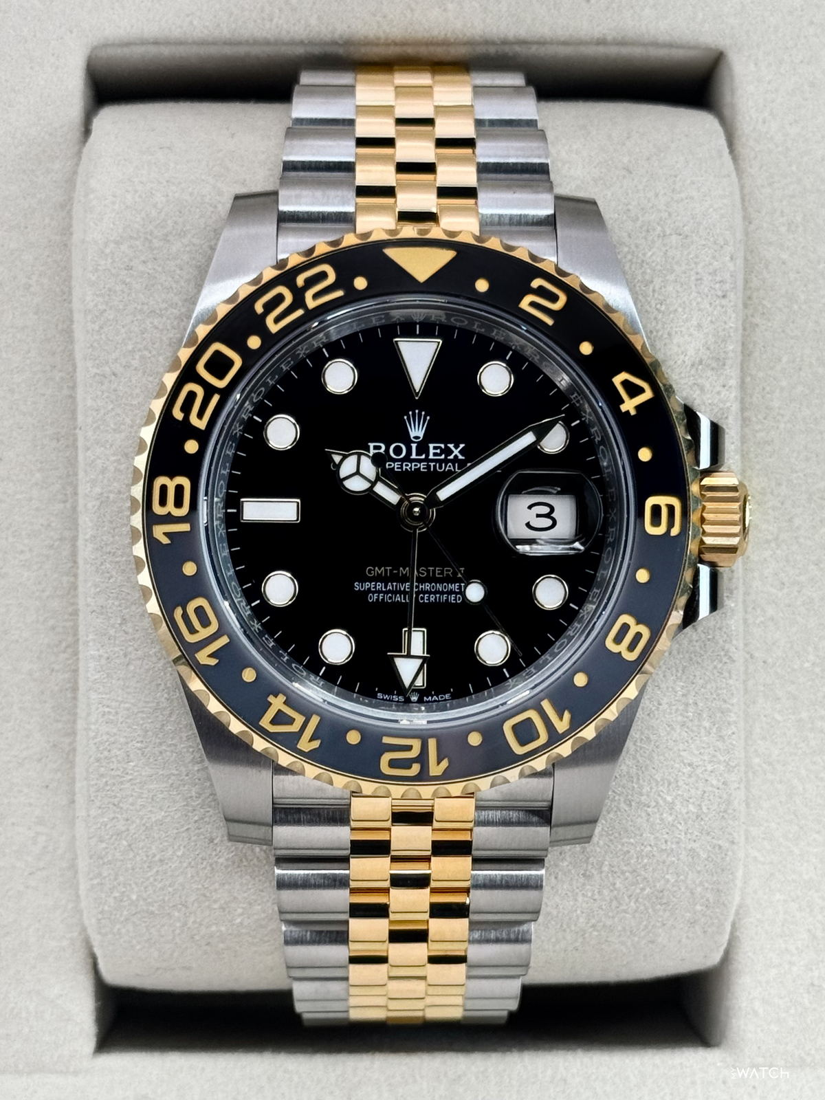 2025 Rolex GMT-Master II 40mm 126713GRNR Two-Tone Jubilee
