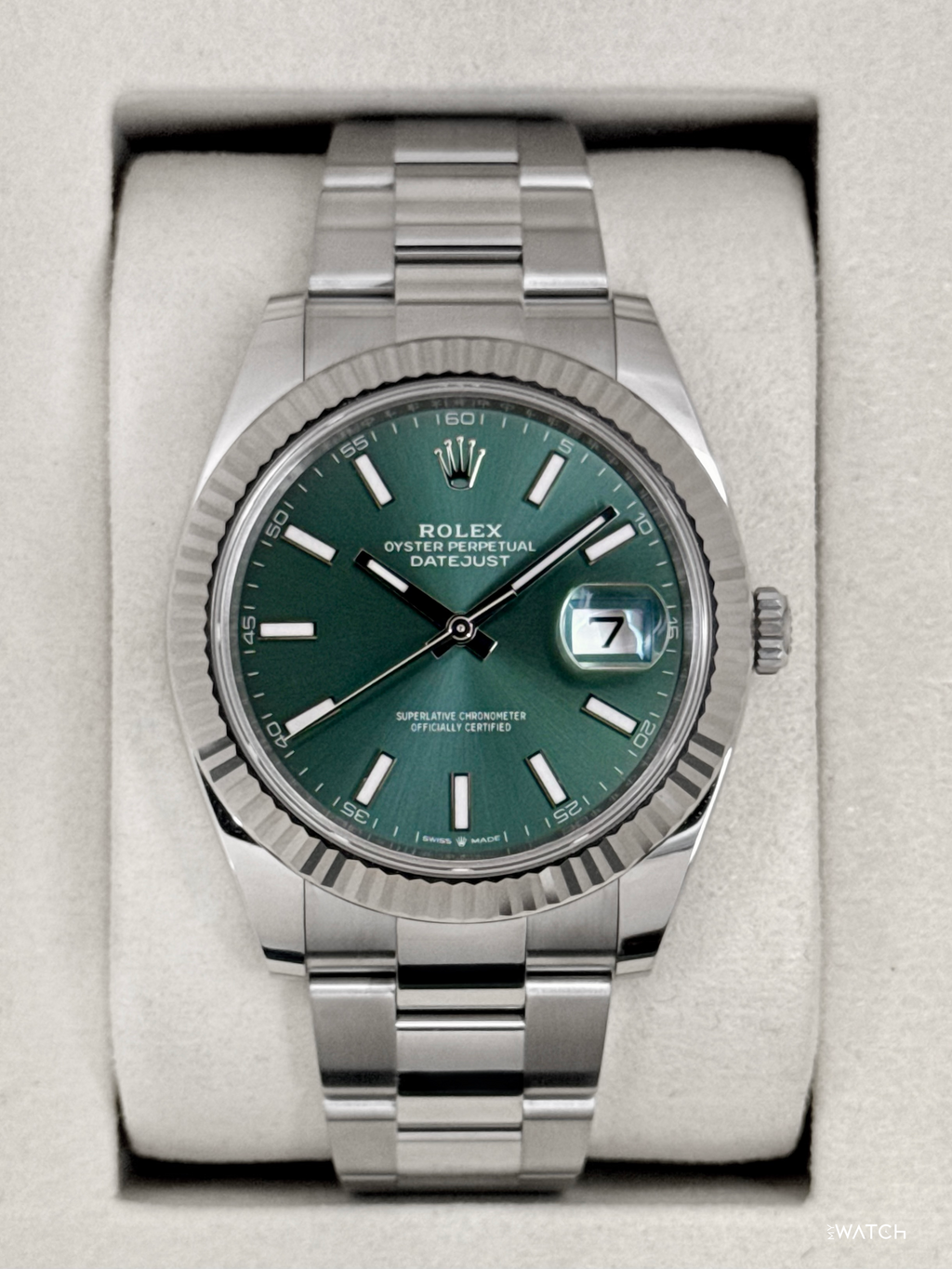 NEW 2026 Rolex Datejust 41mm 126334 Stainless Steel Oyster Green Dial