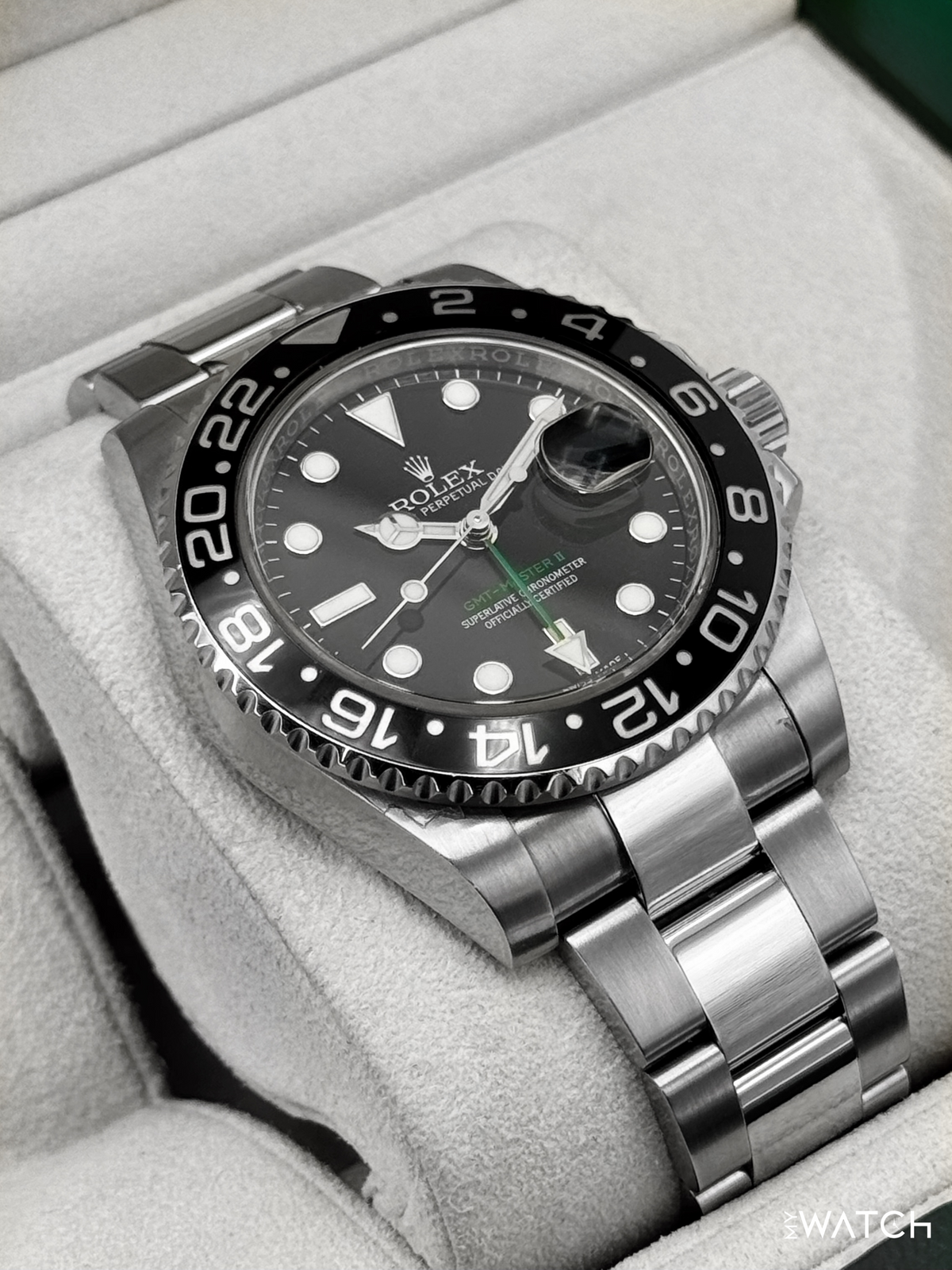 2016 Rolex GMT-Master II 40mm 116710LN Stainless Steel Black Dial