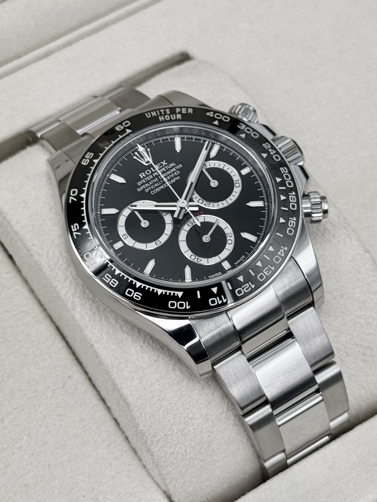2025 Rolex Daytona 40mm 126500LN Stainless Steel Black Dial