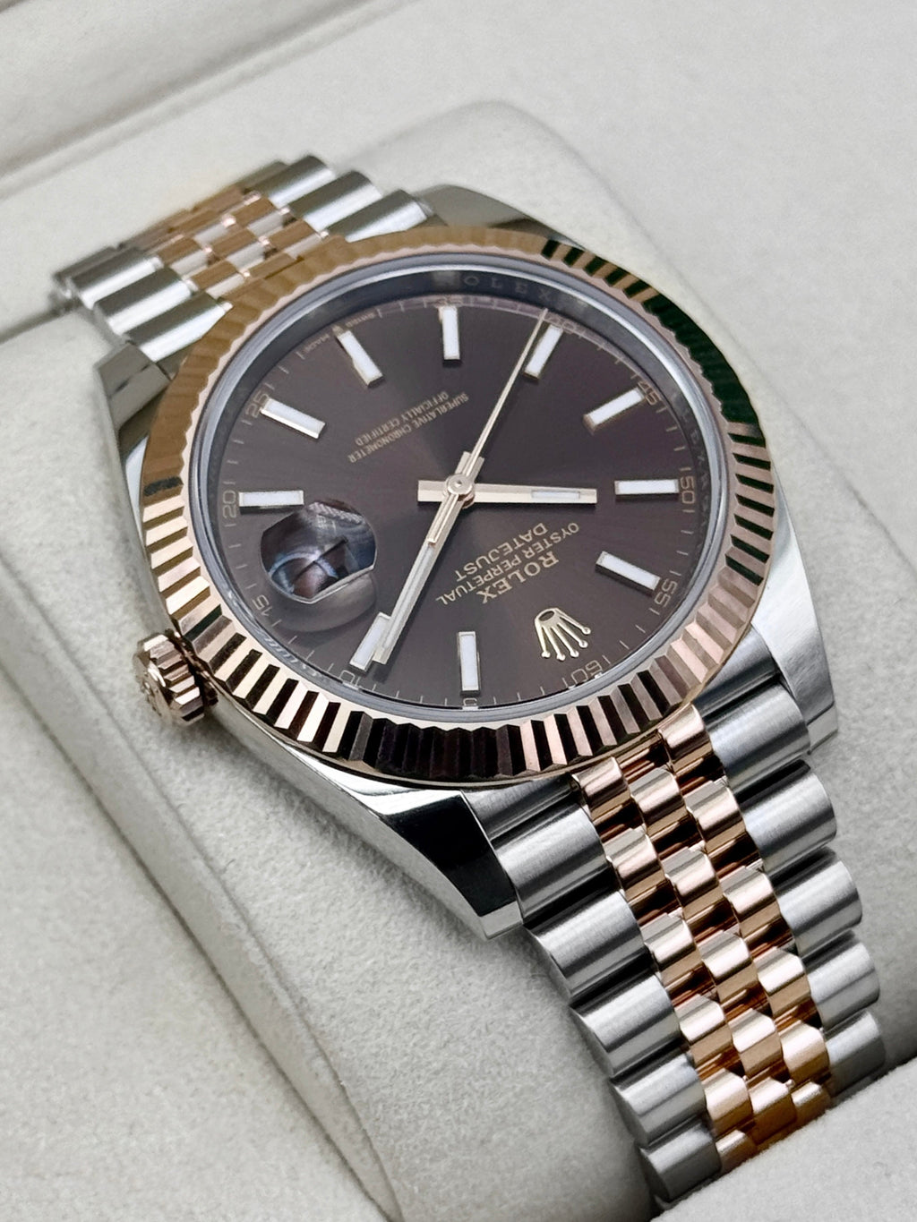 2025 Rolex Datejust 41mm 126331 Two-Tone Jubilee Chocolate Dial