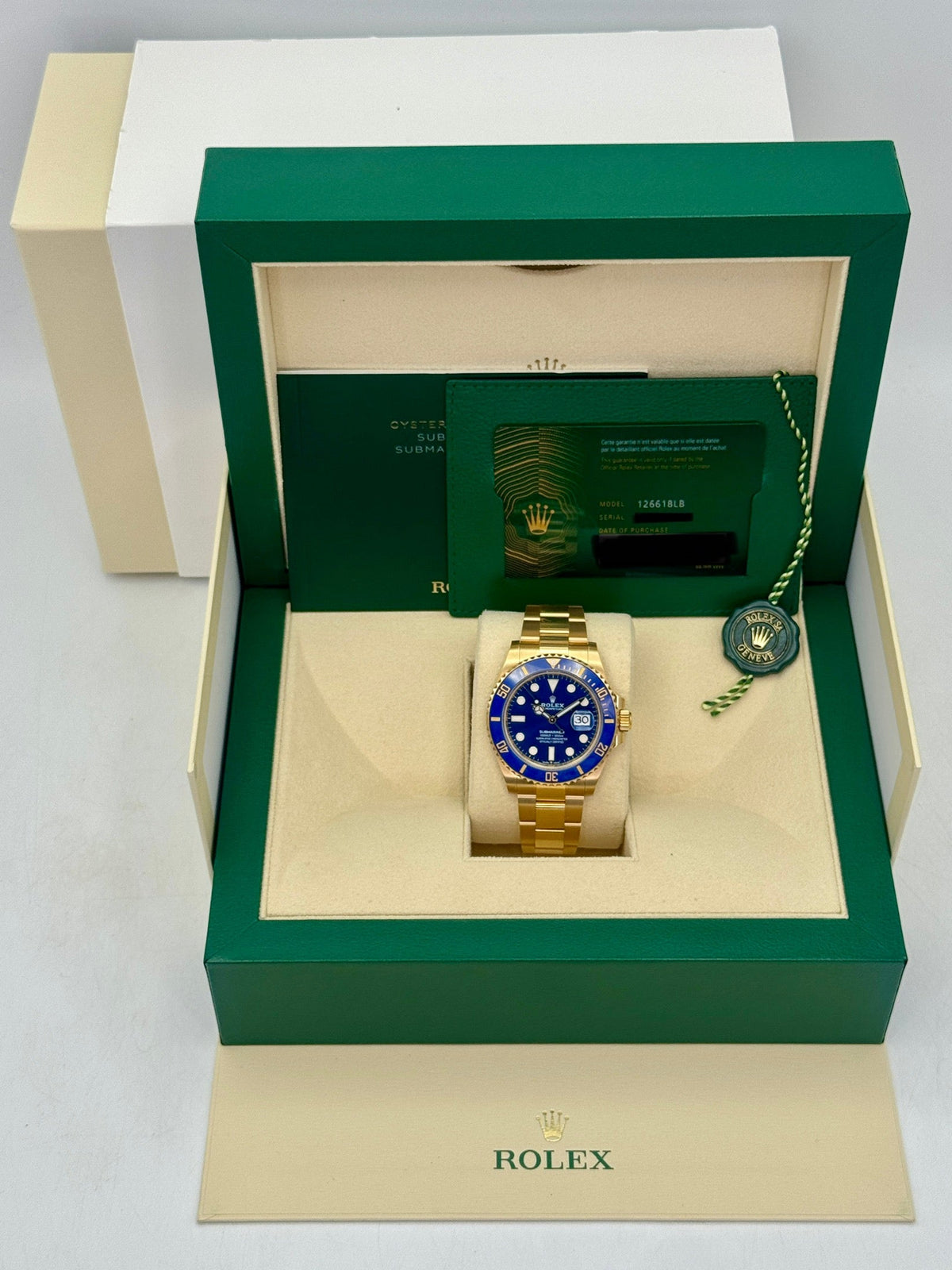2025 Rolex Submariner "Bluesy" 41mm 126618LB Yellow Gold Blue Dial