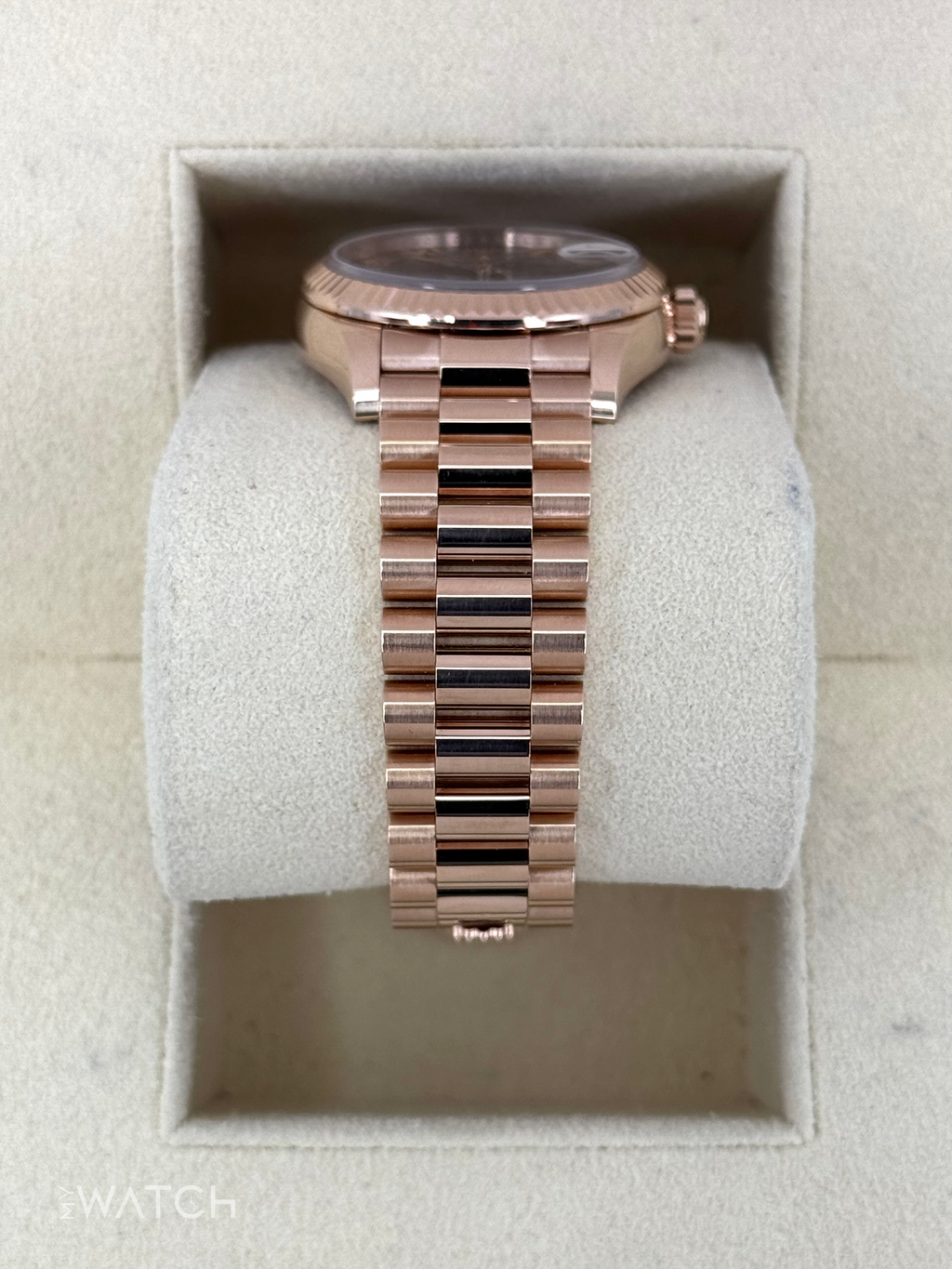 2022 Rolex Datejust 31mm 278275 Rose Gold Chocolate Diamond Dial