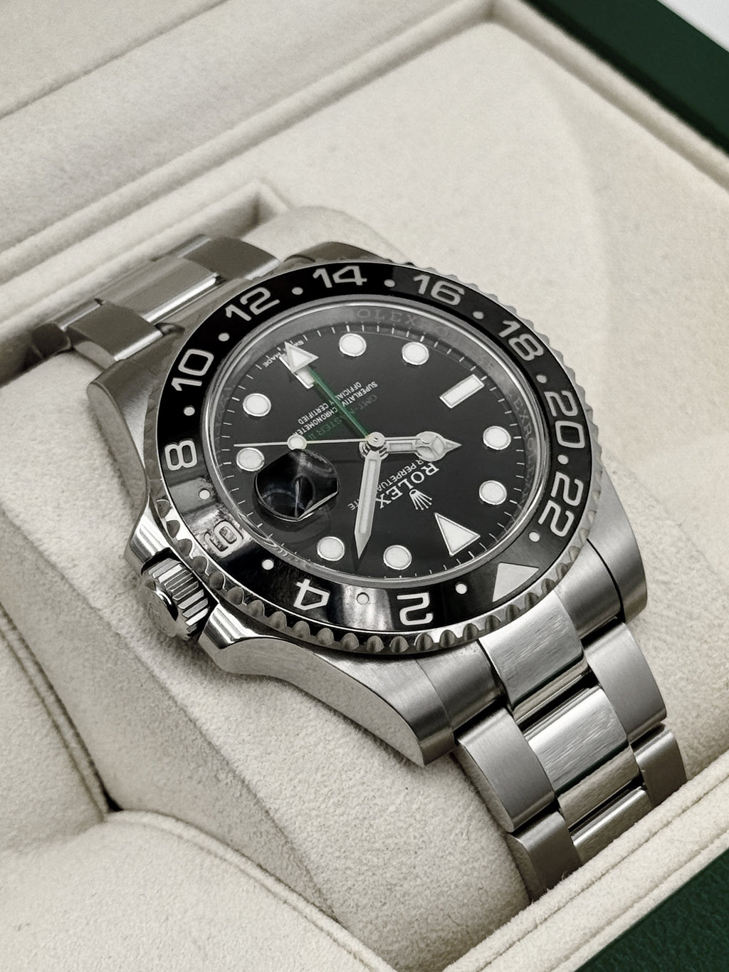 2018 Rolex GMT-Master II 40mm 116710LN Stainless Steel Black Dial