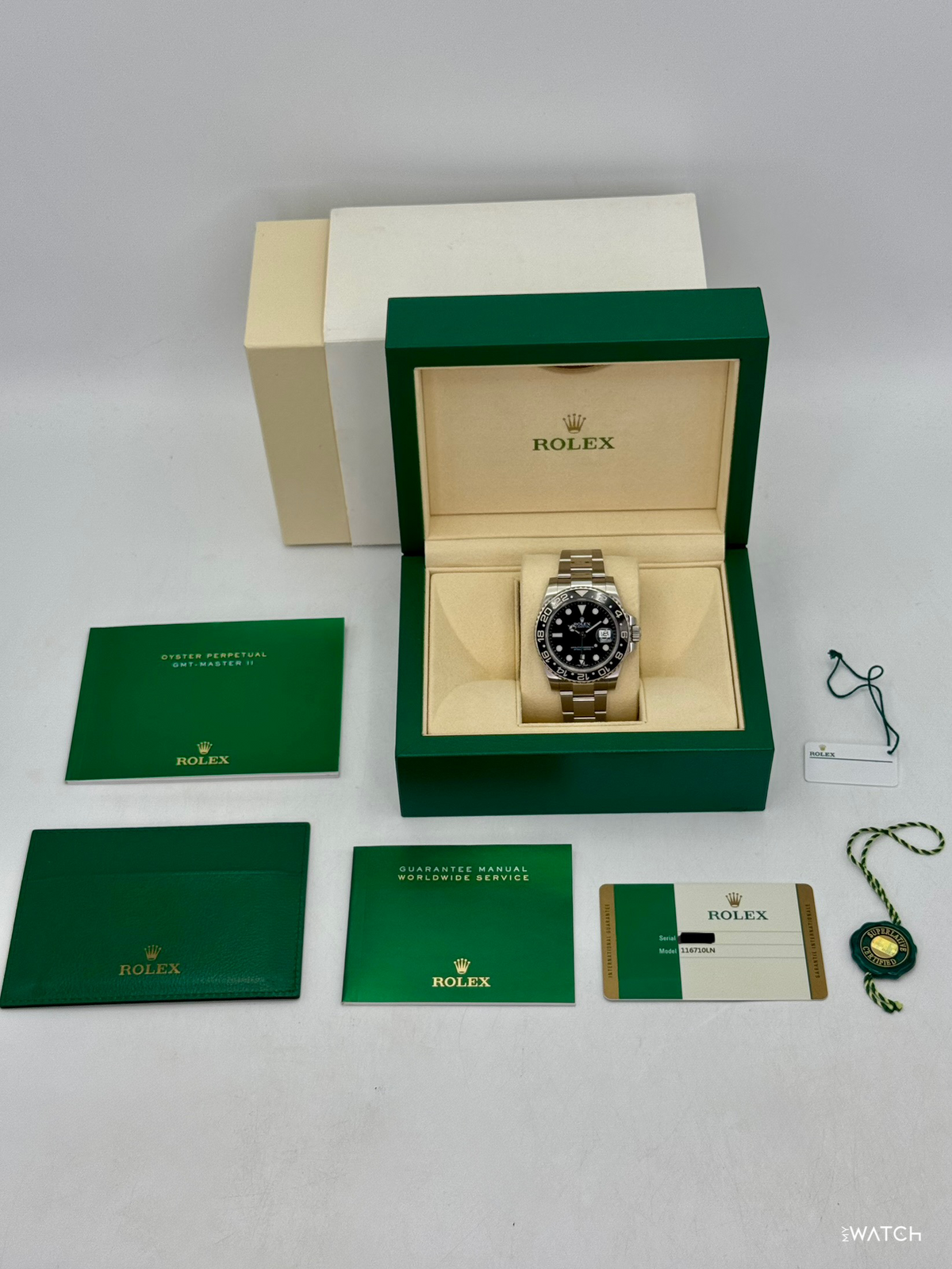 2016 Rolex GMT-Master II 40mm 116710LN Stainless Steel Black Dial