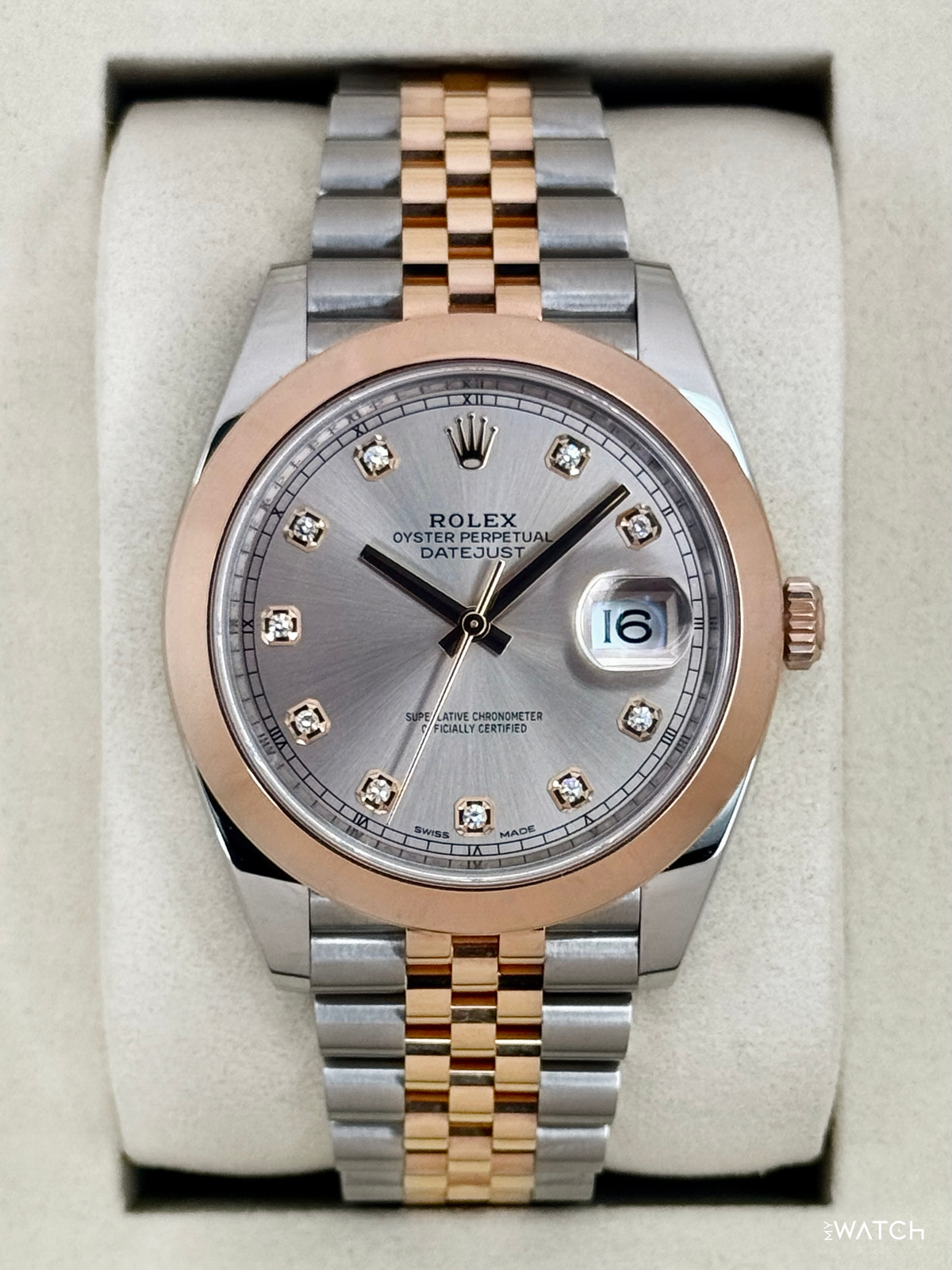 NEW 2026 Rolex Datejust 41mm 126301 Two-Tone Jubilee Sundust Diamond Dial