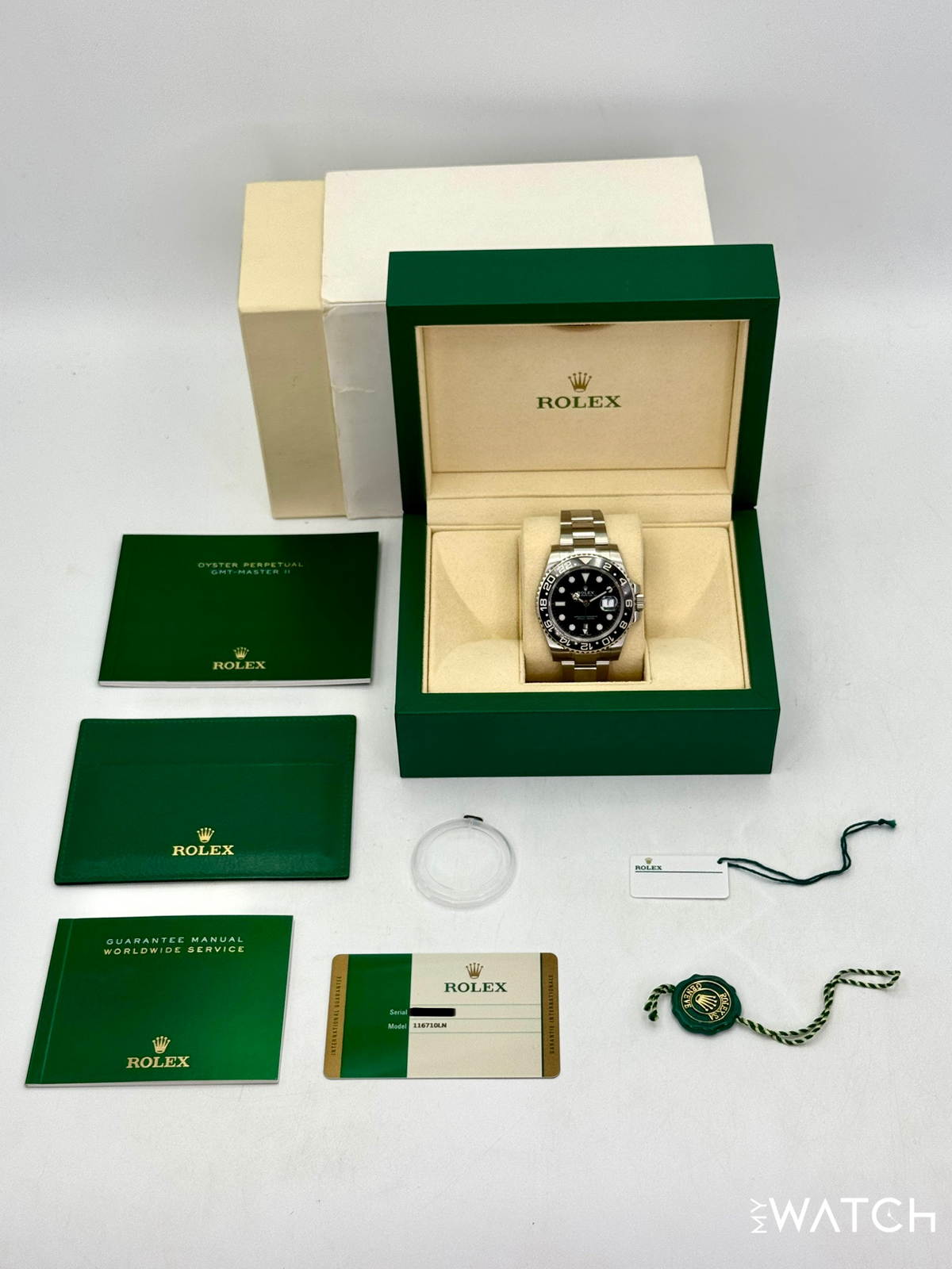 NEW OLD STOCK 2018 Rolex GMT-Master II 40mm 116710LN Black Dial (STICKERED)