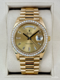 2021 Rolex Day-Date 40mm 228348RBR Presidential Champagne Diamond Dial