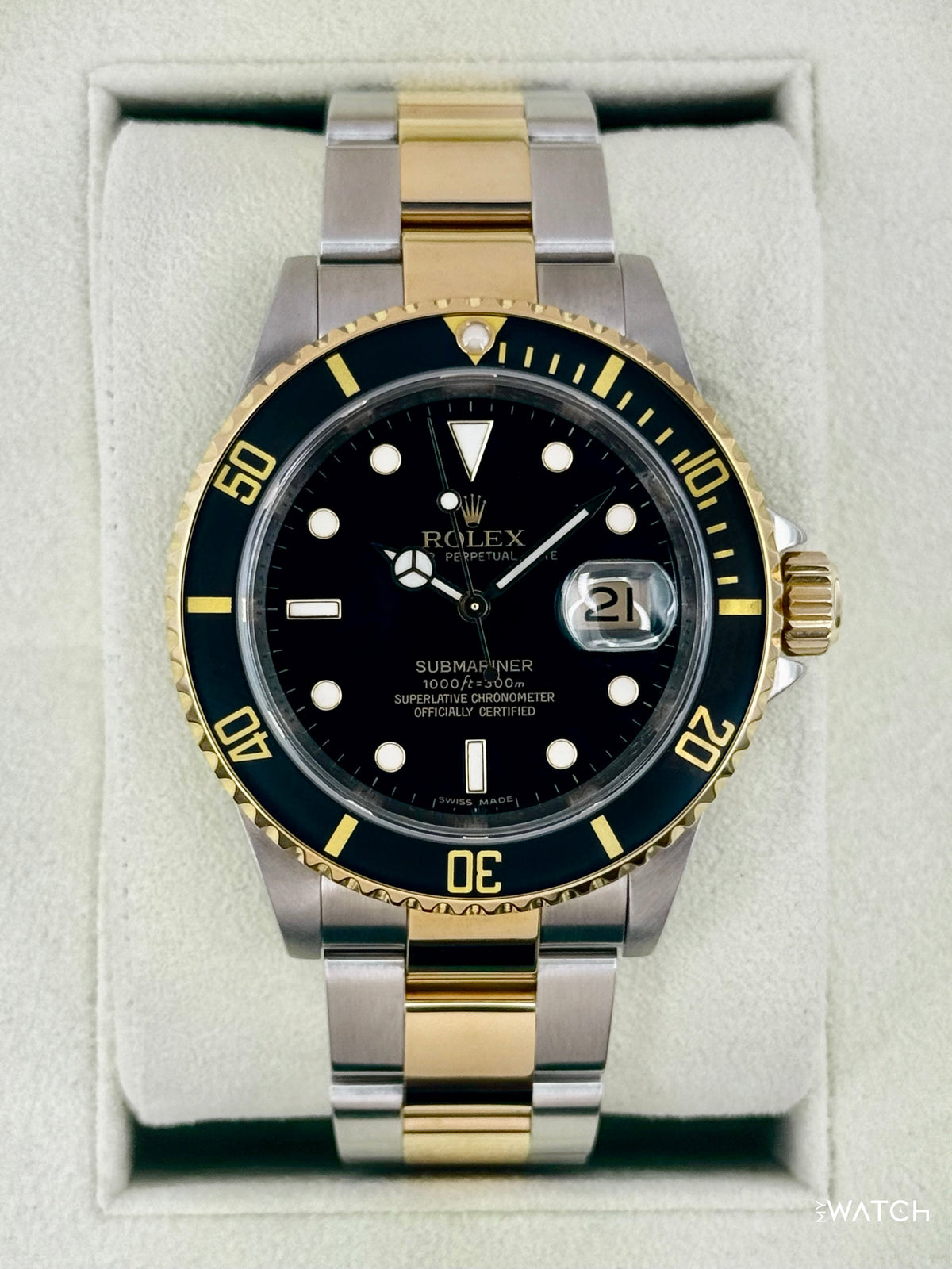 2009 Rolex Submariner 40mm 16613LN Two-Tone Black Dial (Collectors Set)