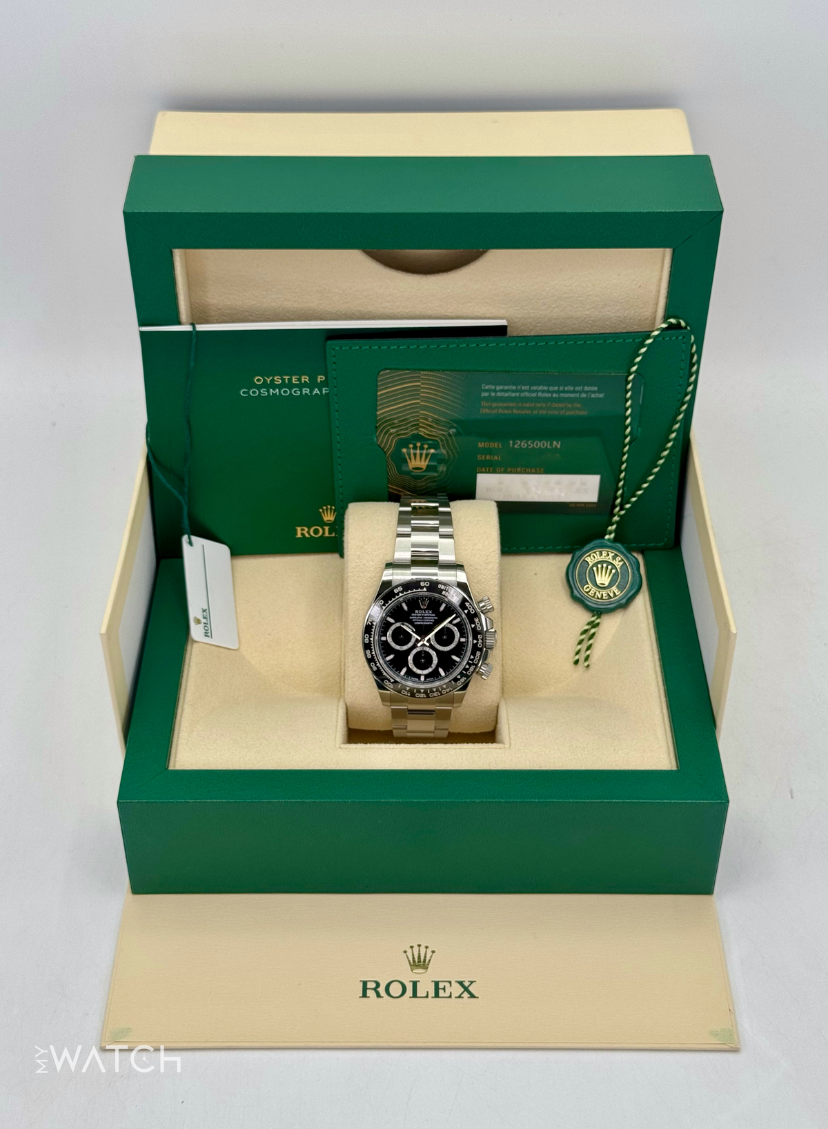 NEW 2024 Rolex Daytona 40mm 126500LN Stainless Steel Black Dial