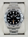 2012 Rolex Explorer II 42mm 216570 Stainless Steel Black Dial