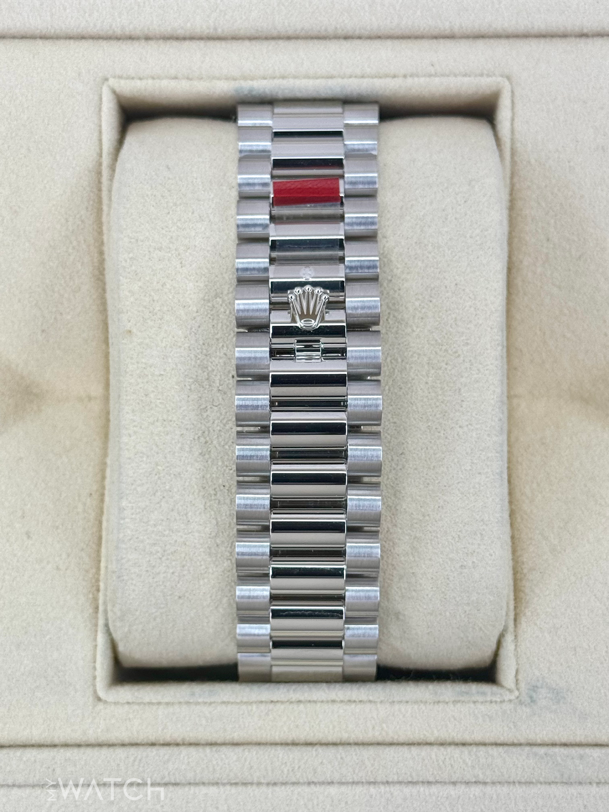 NEW 2024 Rolex Day-Date 40mm 228206 Platinum Blue Motif Dial