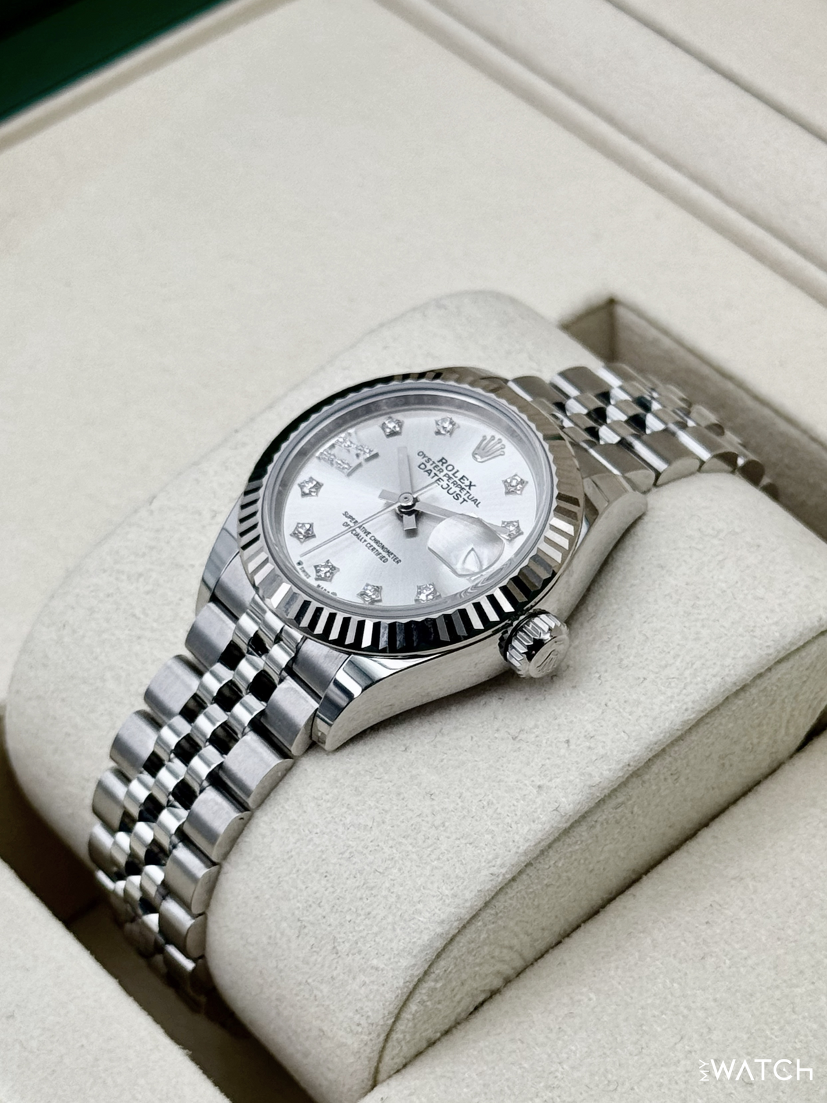 NEW 2025 Rolex Lady Datejust 28mm 279174 Stainless Steel Jubilee Silver Star Diamond Dial