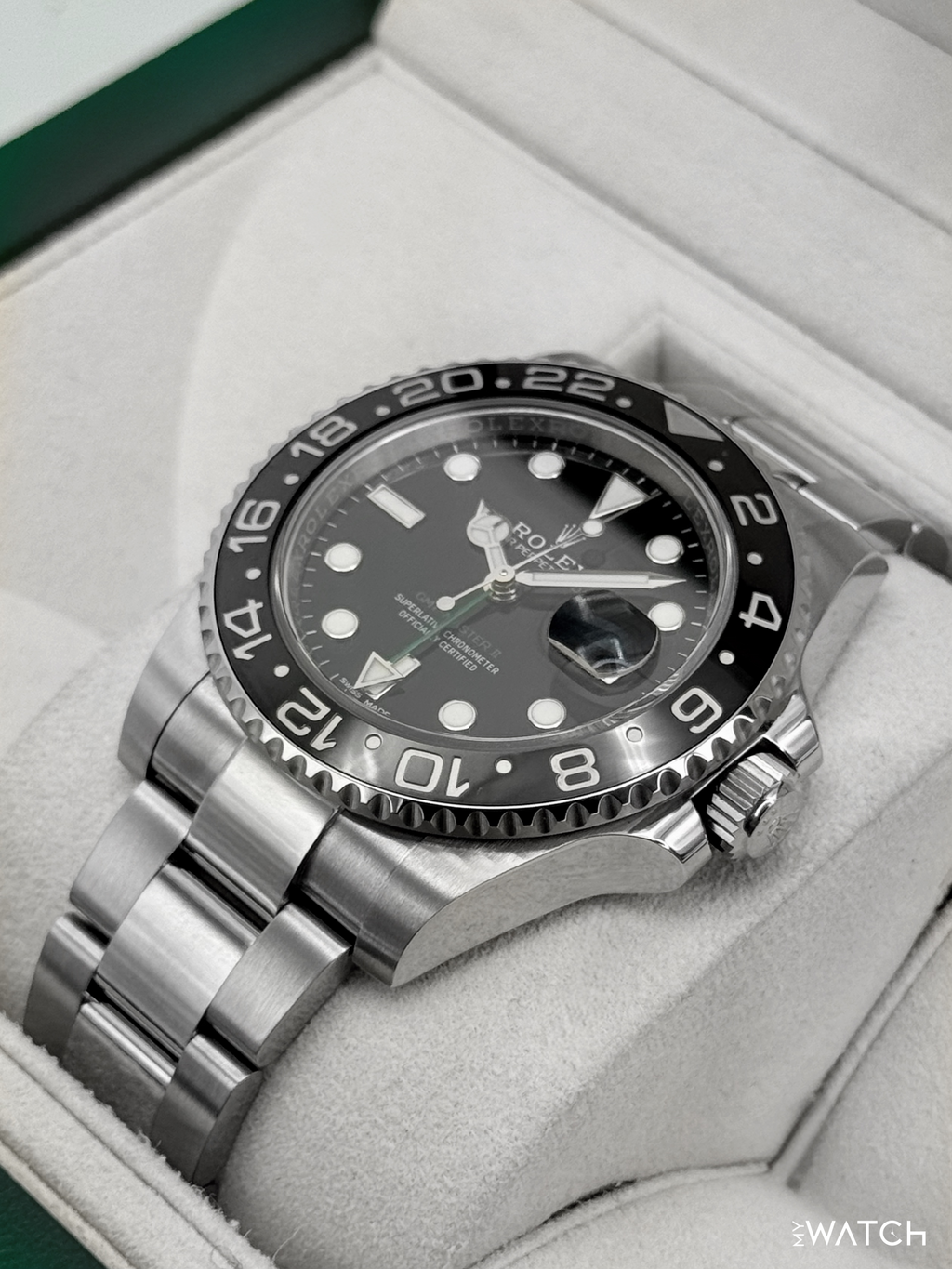 2018 Rolex GMT-Master II 40mm 116710LN Stainless Steel Black Dial
