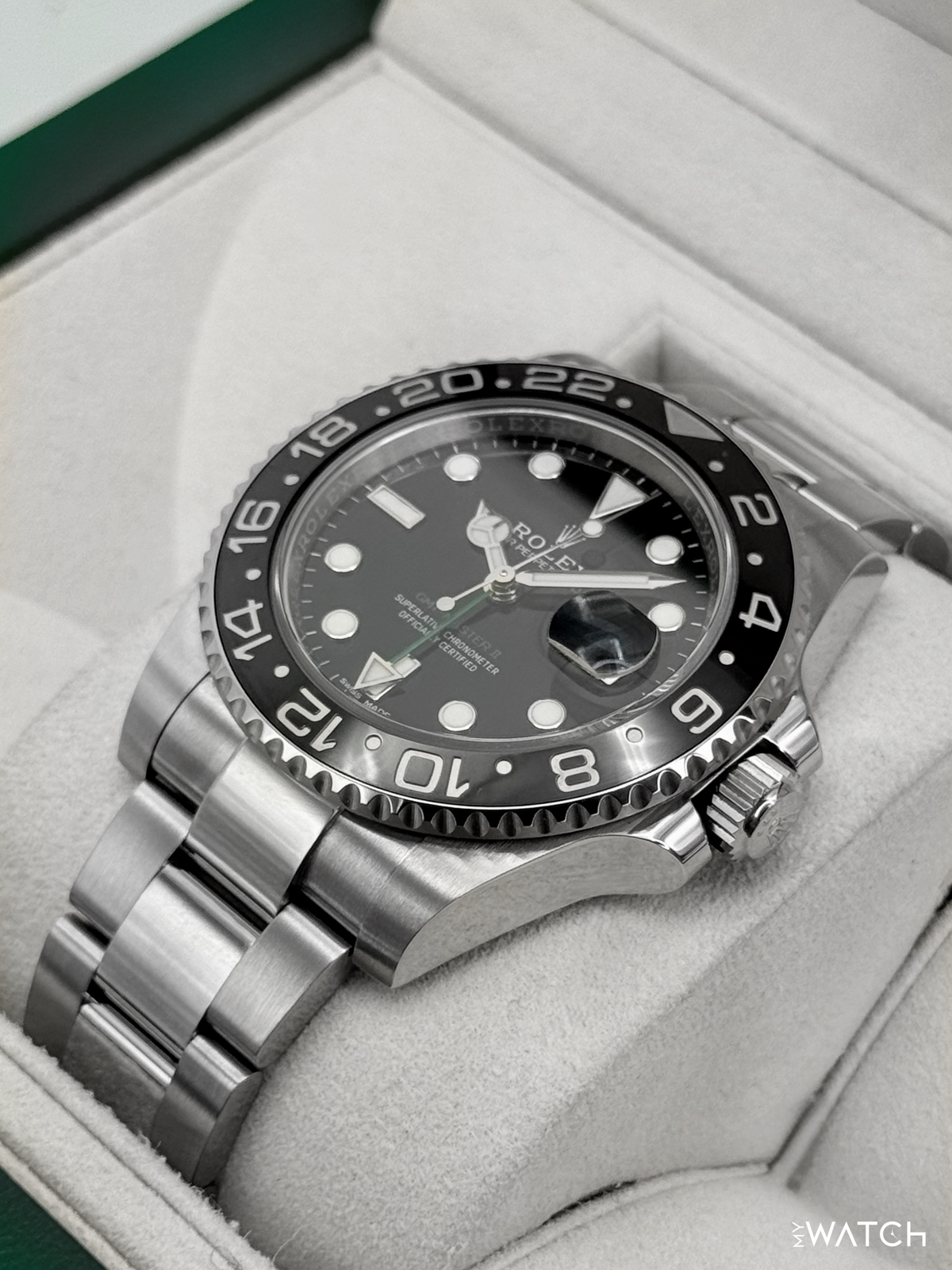 2018 Rolex GMT-Master II 40mm 116710LN Stainless Steel Black Dial