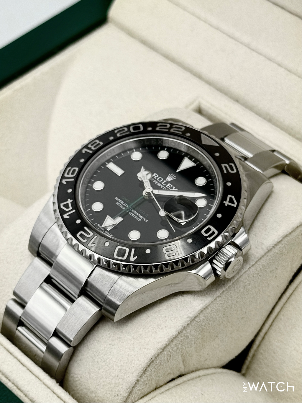 2018 Rolex GMT-Master II 40mm 116710LN Stainless Steel Black Dial