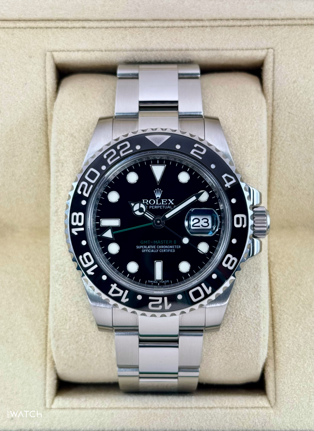 2011 Rolex GMT-Master II 40mm 116710LN Stainless Steel Black Dial
