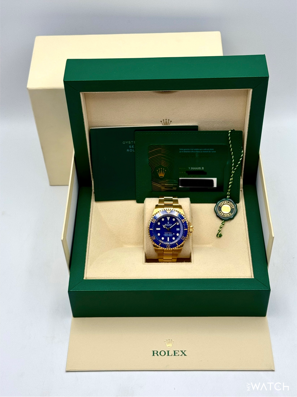 2025 Rolex Deepsea 44mm 136668LB Yellow Gold Blue Dial
