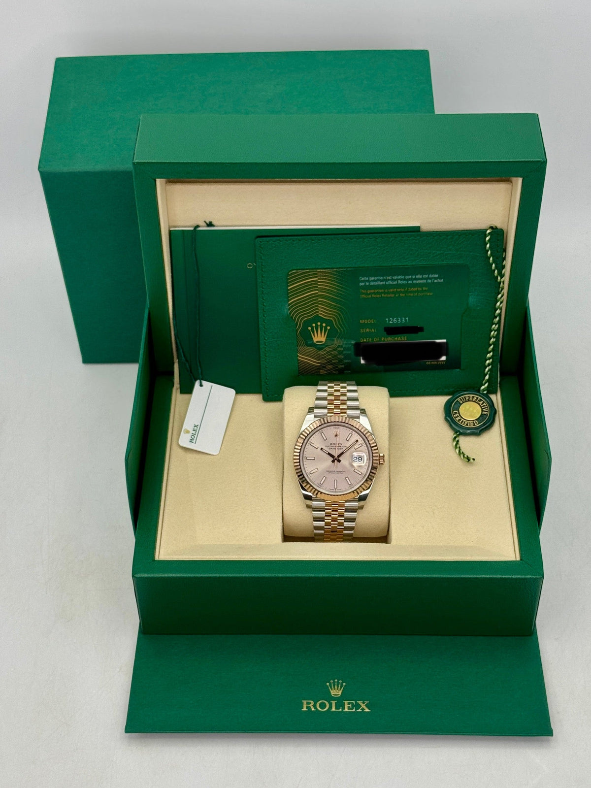 2025 Rolex Datejust 41mm 126331 Two-Tone Jubilee Sundust Dial