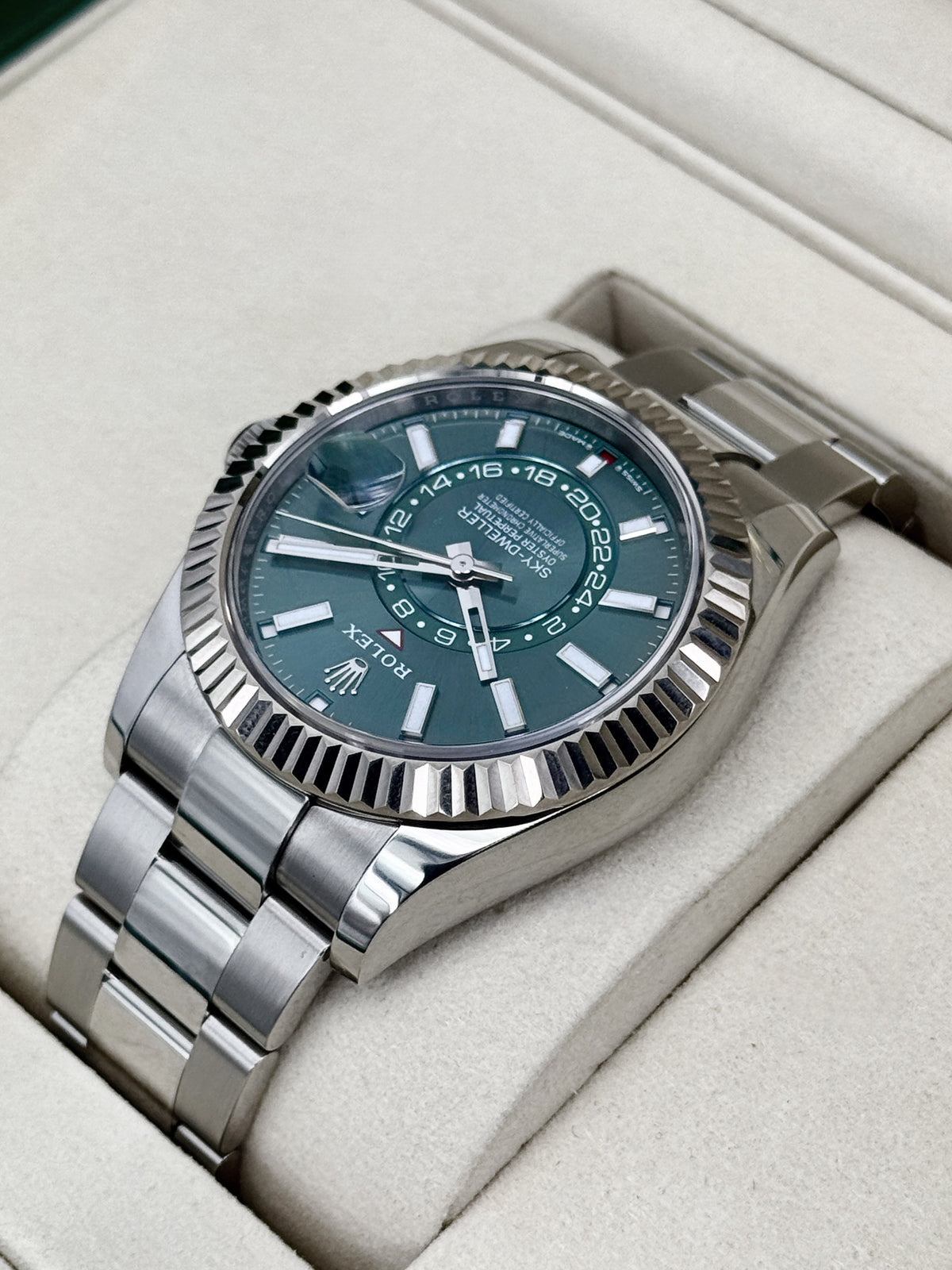 2025 Rolex Sky-Dweller 42mm 336934 Oyster Green Dial