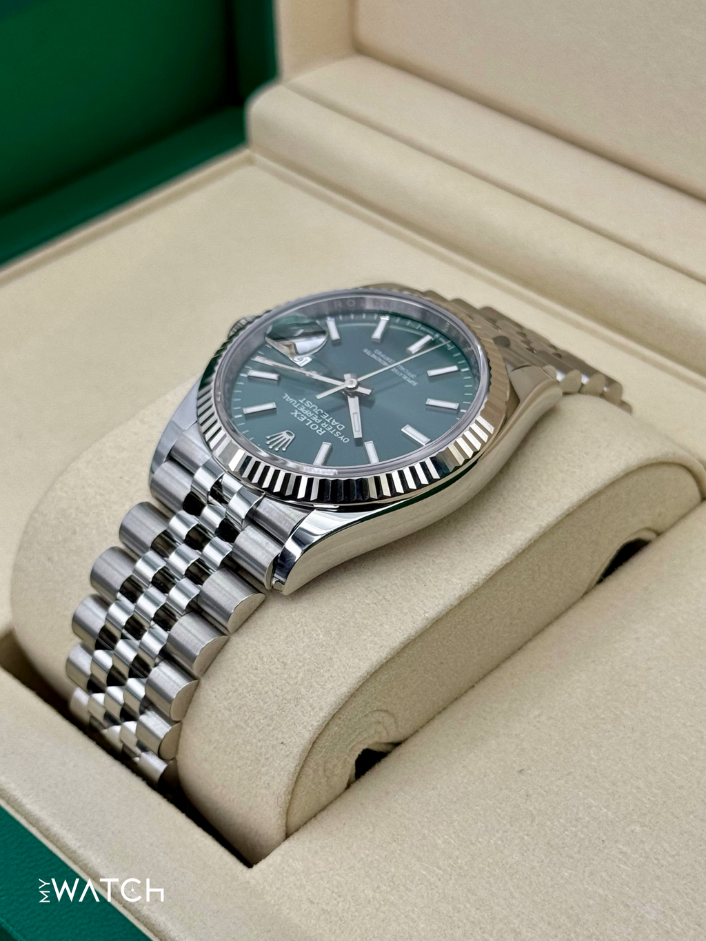 NEW 2025 Rolex Datejust 36mm 126234 Jubilee Green Dial