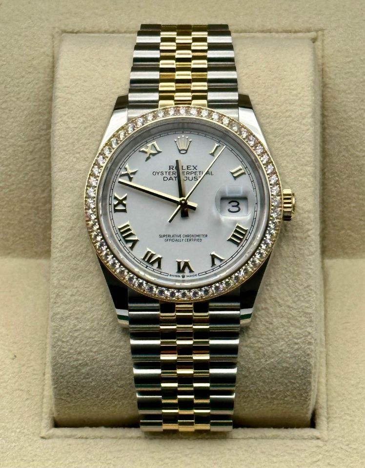 NEW 2025 Rolex Datejust 36mm 126283RBR Two-Tone Jubilee Diamond Bezel