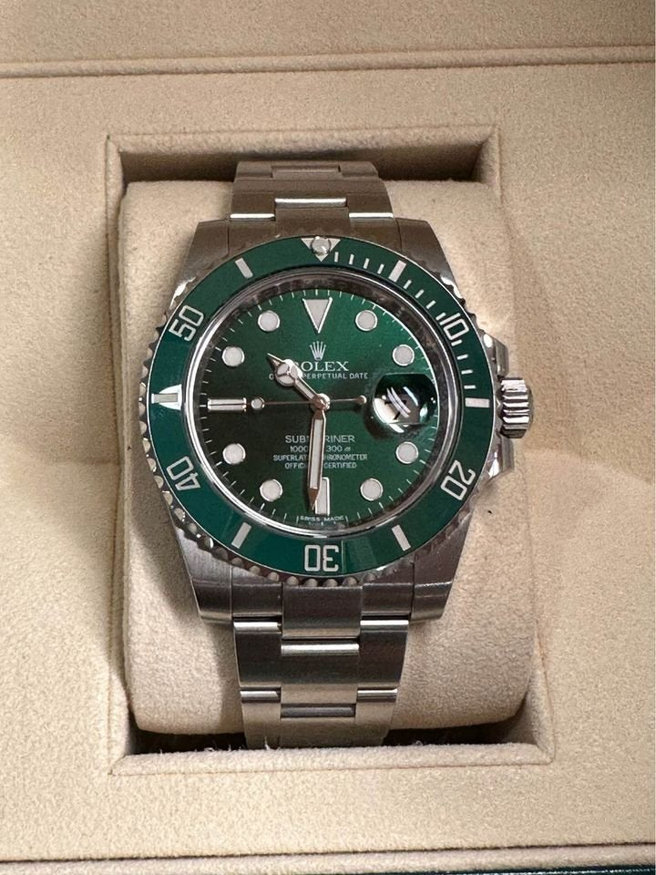 2014 Rolex Submariner "HULK" 40mm 116610LV Green Dial
