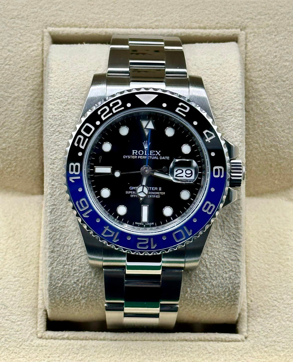 2015 Rolex GMT-Master II "Batman" 40mm 116710BLNR Oyster
