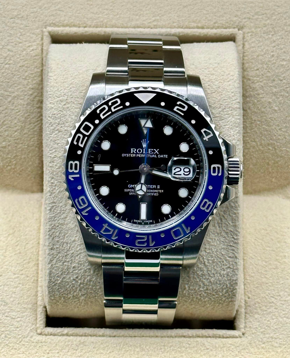 2015 Rolex GMT-Master II "Batman" 40mm 116710BLNR Oyster