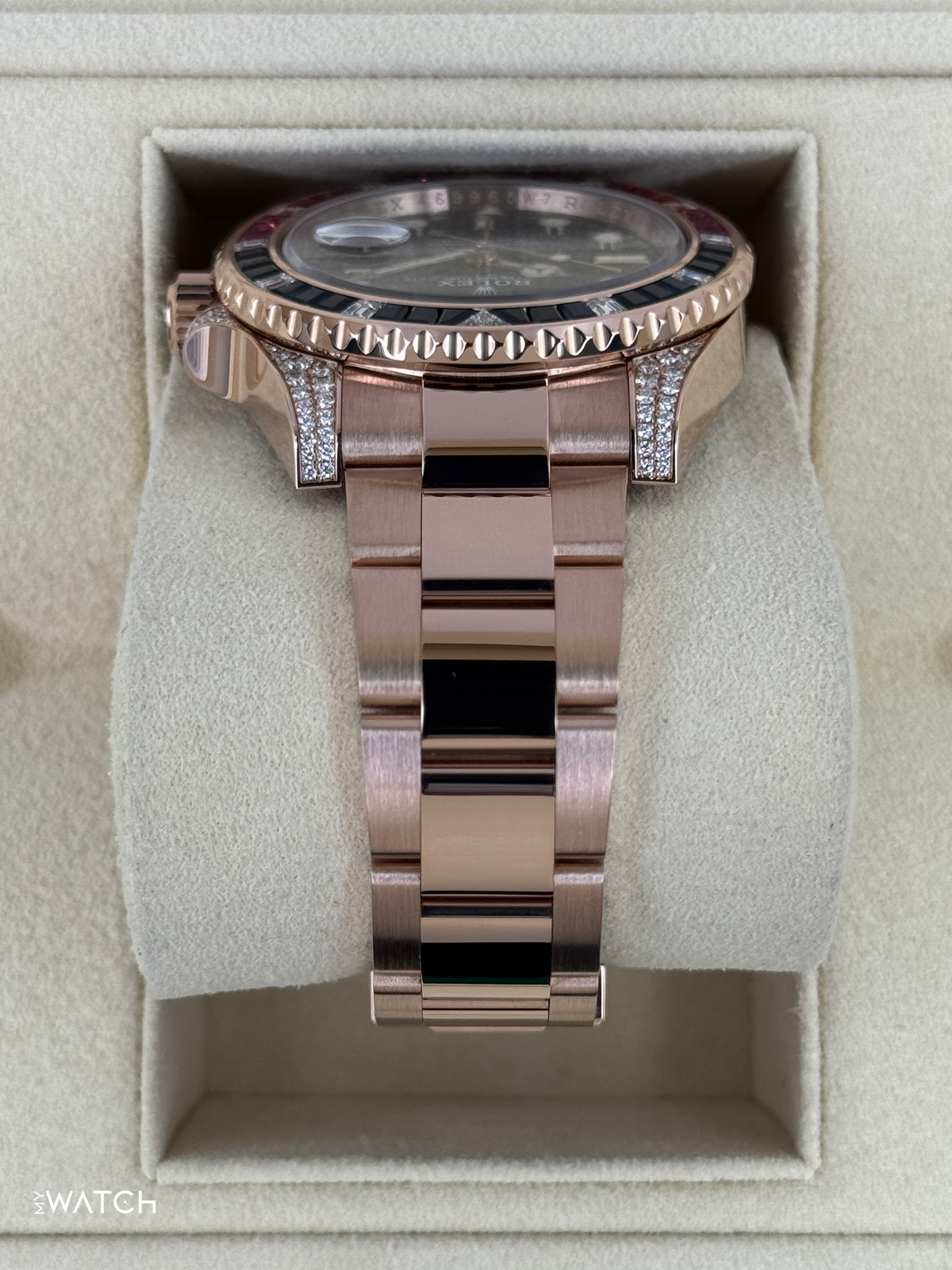 Rolex GMT-Master II 126755SARU Rose Gold Sapphire and Ruby