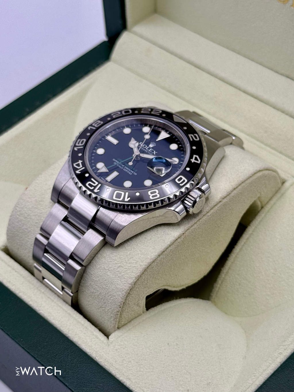 2011 Rolex GMT-Master II 40mm 116710LN Stainless Steel Black Dial
