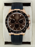 2023 Rolex Daytona 40mm 116515LN Rose Gold Oysterflex Chocolate Dial