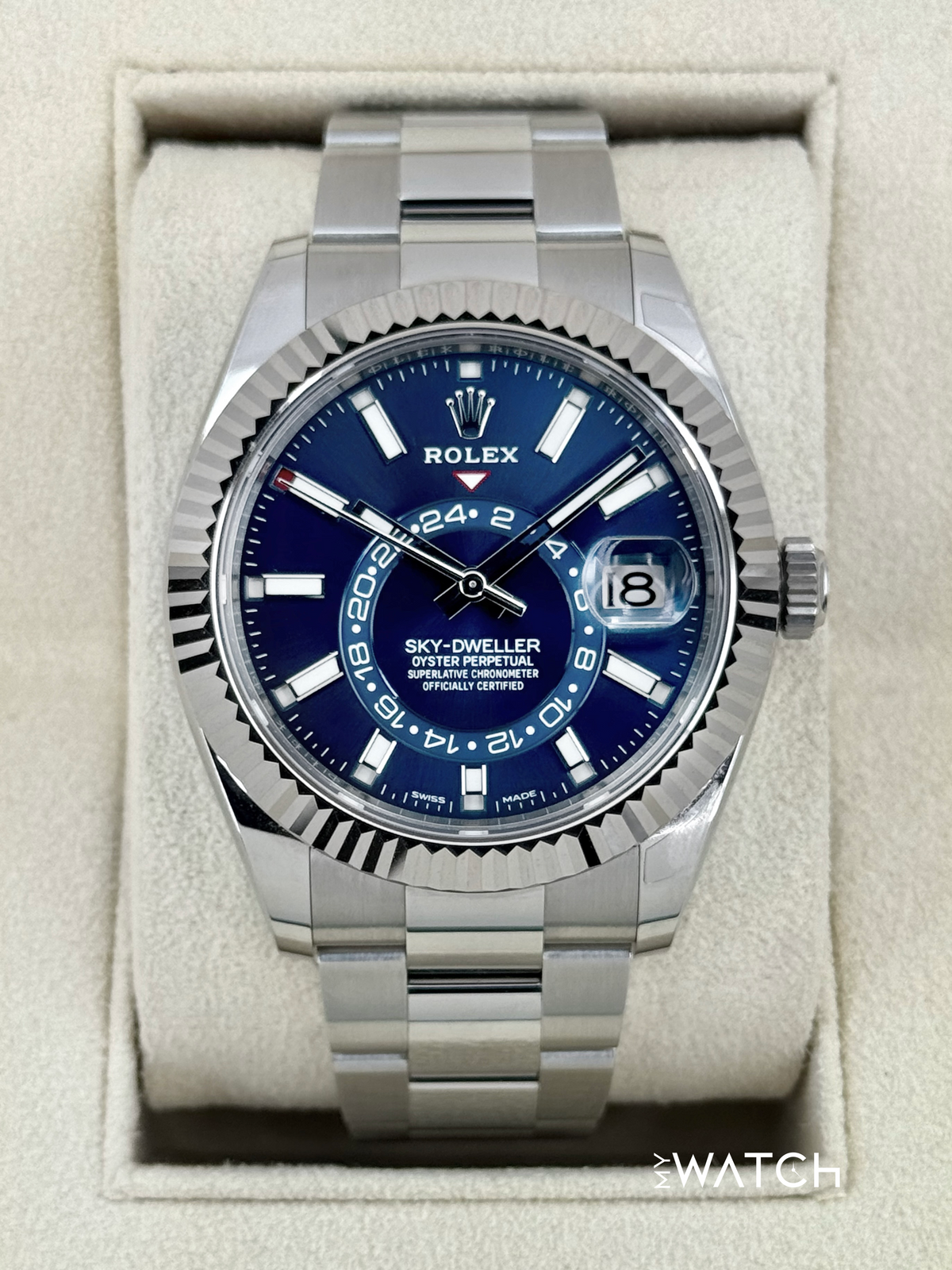 2022 Rolex Sky-Dweller 42mm 326934 Oyster Blue Dial