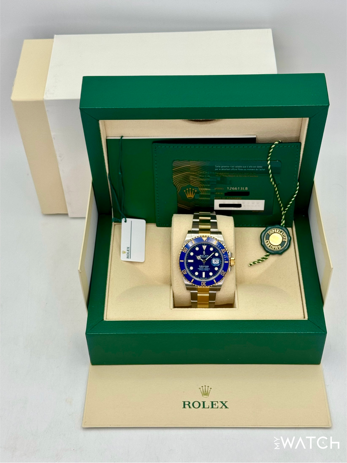 2023 Rolex Submariner "Bluesy" 41mm 126613LB Two-Tone Blue Dial