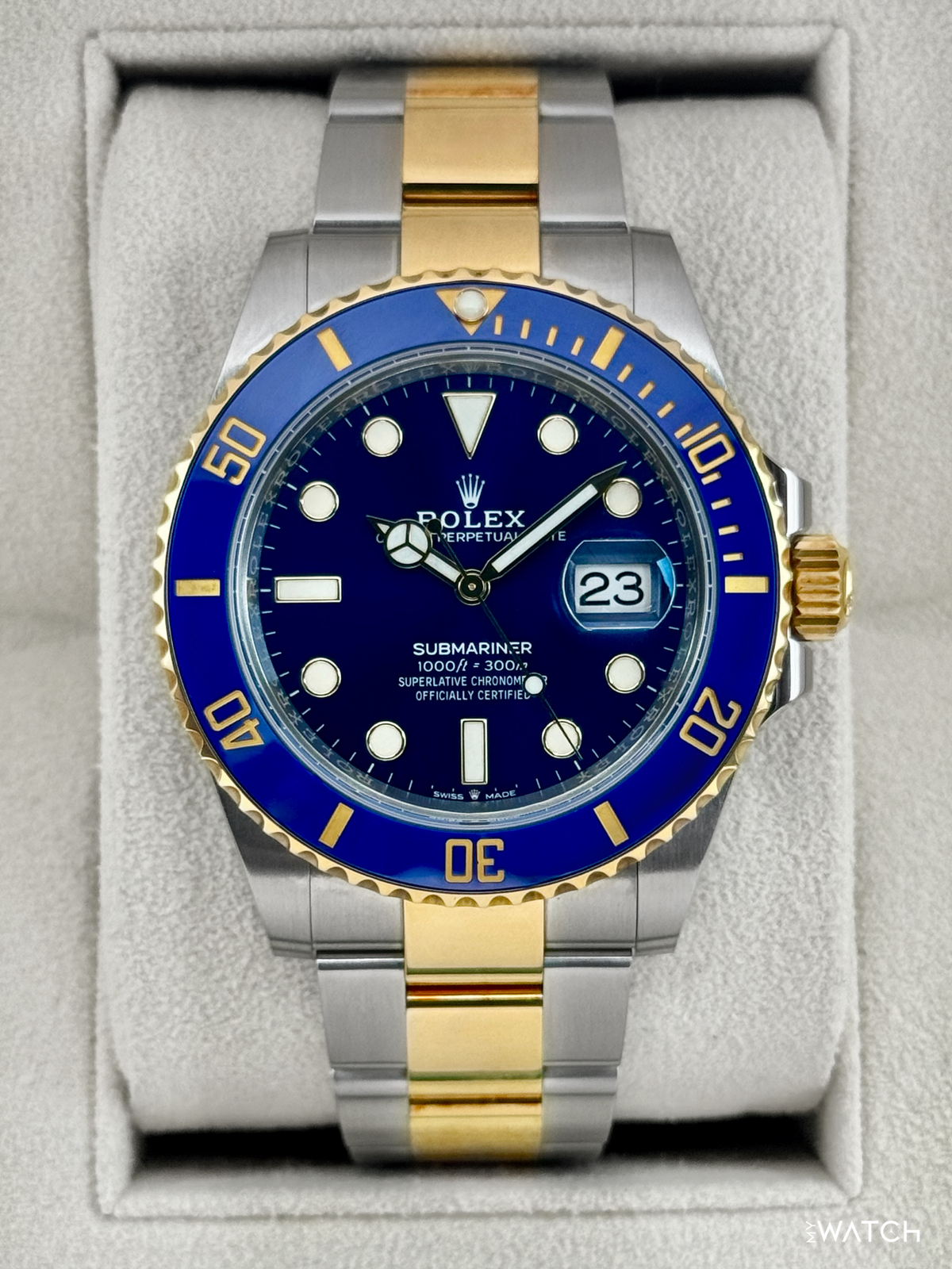 2021 Rolex Submariner "Bluesy" 41mm 126613LB Two-Tone Blue Dial