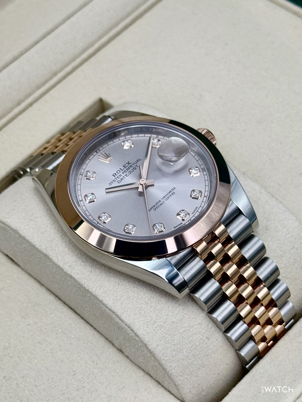 NEW 2026 Rolex Datejust 41mm 126301 Two-Tone Jubilee Sundust Diamond Dial